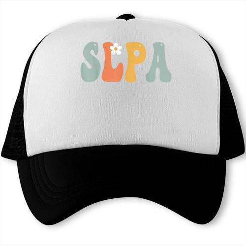 SLPA Groovy Women Appreciation Day Hello Back To School Trucker Cap - Savourry