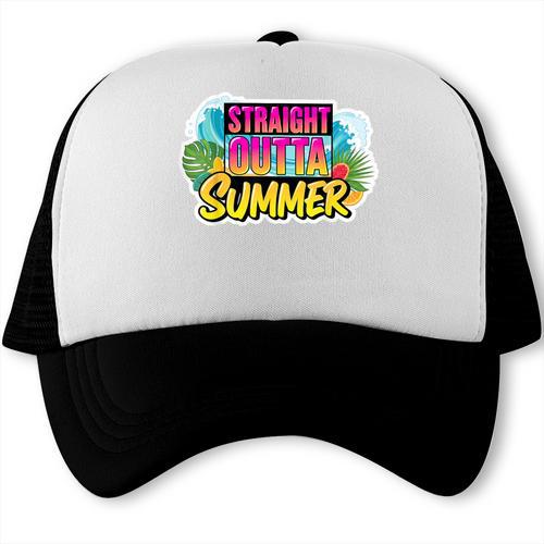 Straight Outta Summer Back To School First Day Fall Autumn Trucker Cap - Savourry