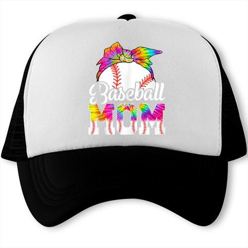 Tie Dye Baseball Mom Baseball Mama Sport Mother's Day Trucker Cap - Sportilla