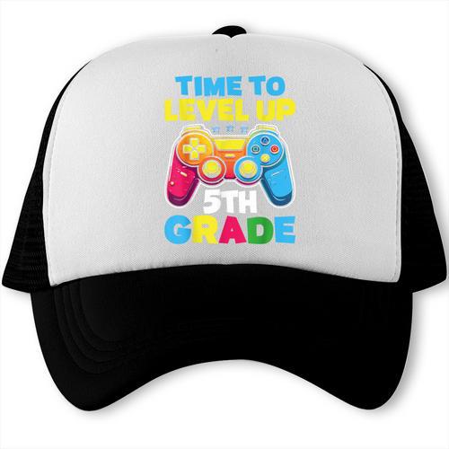 Time To Level Up 5th Grade Video Gamer Kids Back To School Trucker Cap - Savourry