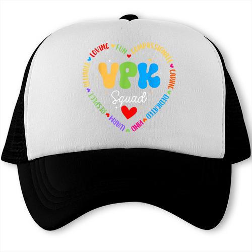VPK Squad First Day Of VPK Back To School Trucker Cap - Savourry