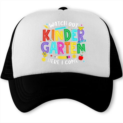 Watch Out Kindergarten Here I Come Kinder Back To School Kid Trucker Cap - Savourry