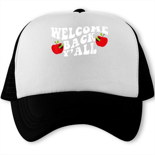 Welcome Back To School Happy First Day Of School 2025 2026 Trucker Cap - Savourry