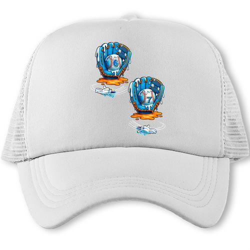 6-7 Meme Baseball Drip Team Glove Catcher Ice Cream Trucker Cap - Sportilla