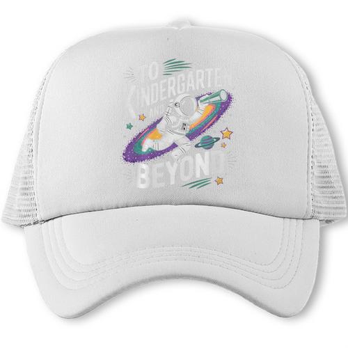 Back To School To Kindergarten And Beyond Astronaut In Space Premium Tri-Blend Trucker Cap - Savourry