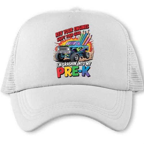 Back To School Pre-K Preschool Monster Truck First Day Boys Trucker Cap - Savourry