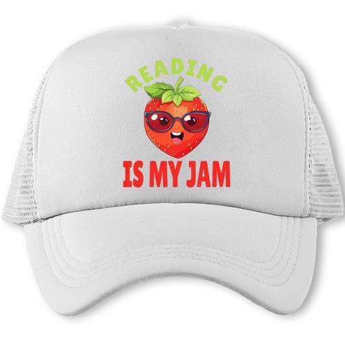 Back To School Reading Is My Jam School Librarian Premium Tri-Blend Trucker Cap - Savourry