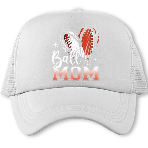 Ball Mom Football Baseball Mom Premium Trucker Cap - Sportilla