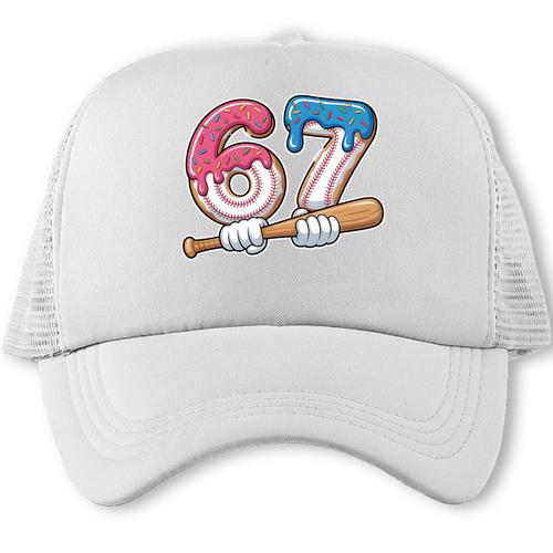 Baseball 67 Kids Ice Cream Drip Six Seven Youth Boys Trucker Cap - Sportilla