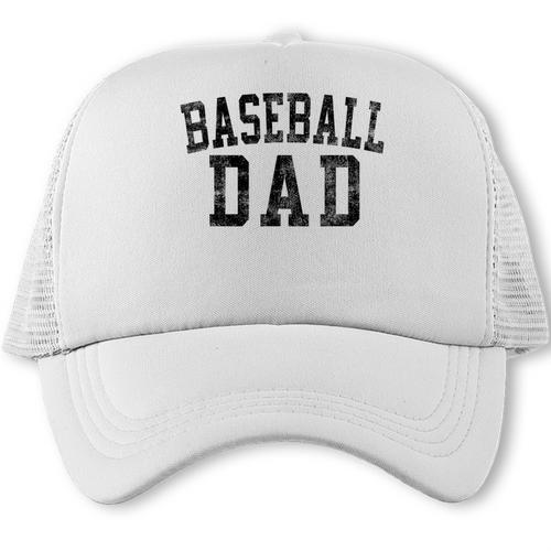 Baseball Dad Birthday Classic Bold Font Baseball Daddy Trucker Cap - Sportilla