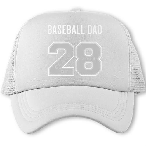 BASEBALL DAD CLASS OF 2028 BASEBALL DAD 28 CLASS OF 28 Premium Trucker Cap - Sportilla