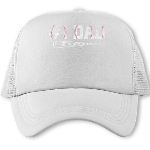 Baseball Dad Daddy Father's Day Number One Baseball Dad Premium Trucker Cap - Sportilla