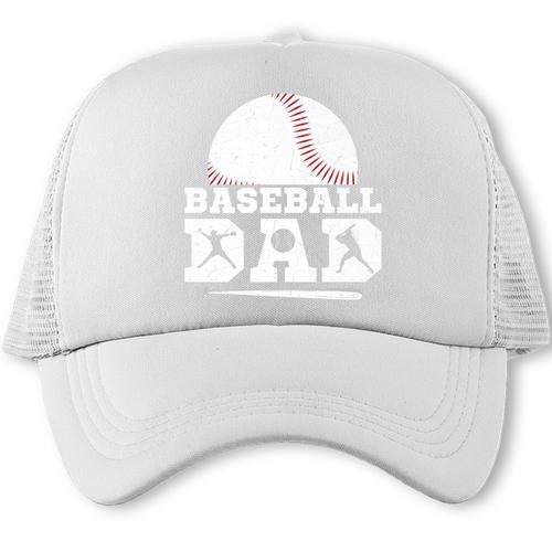 Baseball Dad Father Sport Fan Premium Trucker Cap - Sportilla