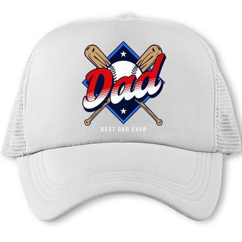 Baseball Dad Baseball Premium Trucker Cap - Sportilla