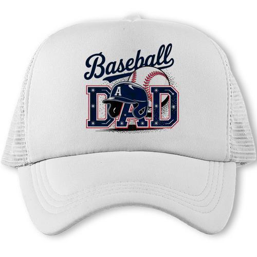 Baseball Dad Proud Fathers Sports Gear Premium Trucker Cap - Sportilla