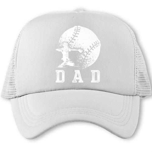 Baseball Dad Softball Daddy Sports Lovers Father's Day Premium Trucker Cap - Sportilla