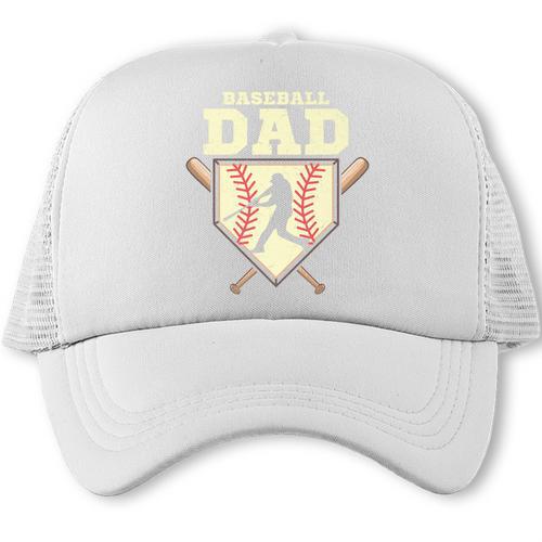 Baseball Dad Sport Fan Father Premium Trucker Cap - Sportilla