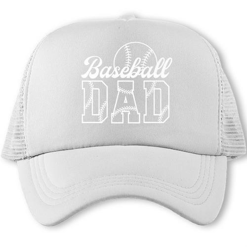Baseball Dad Sports Lover Graphic Premium Trucker Cap - Sportilla