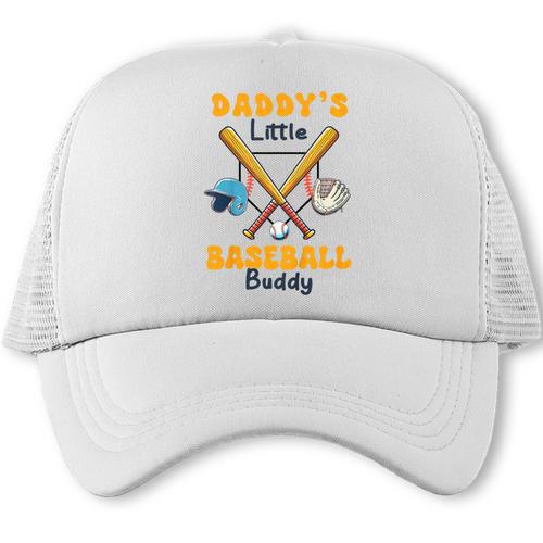 Baseball Daddy's Little Baseball Lover Kid Father's Day Trucker Cap - Sportilla