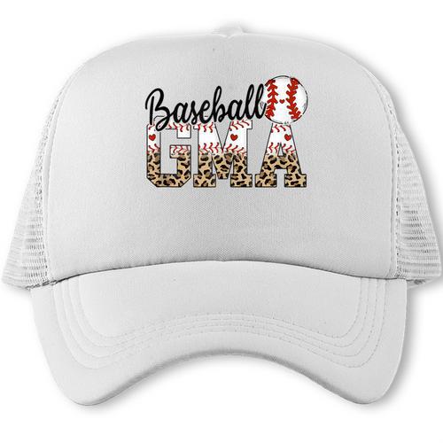 Baseball Gma Women BallPark Gma Baseball Mom Mother's Day Trucker Cap - Sportilla