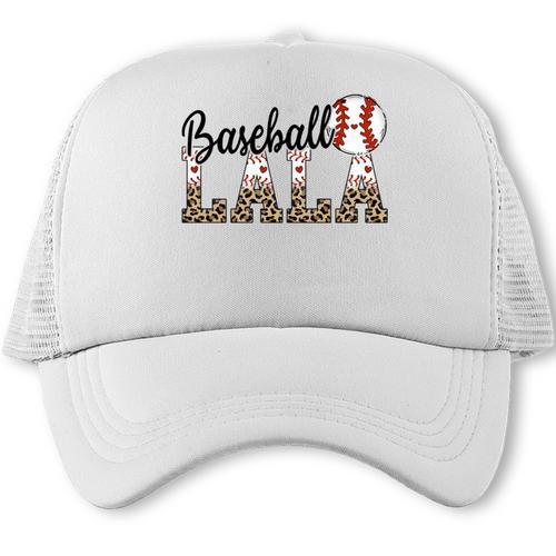 Baseball Lala Women BallPark Lala Baseball Mom Mother's Day Trucker Cap - Sportilla