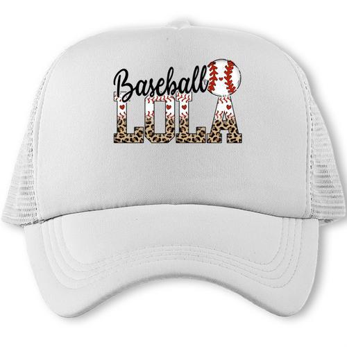 Baseball Lola Women BallPark Lola Baseball Mom Mother's Day Trucker Cap - Sportilla