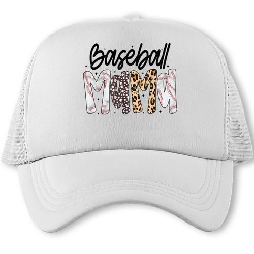 Baseball Mama Coquette Mother's Day Baseball Mom Vintage Trucker Cap - Sportilla
