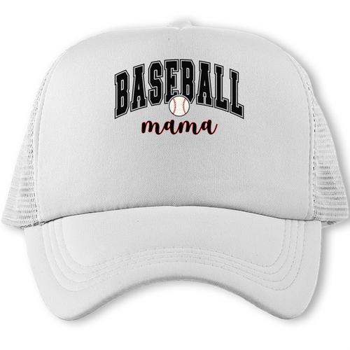 Baseball Mama Cute Women Team Mom Or Baseball Mom Sports Premium Trucker Cap - Sportilla