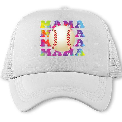 Baseball Mama Sport Women Proud Baseball Mom Premium Trucker Cap - Sportilla