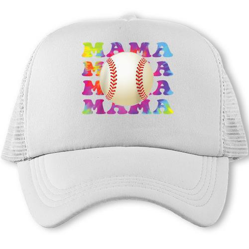 Baseball Mama Sport Women Proud Baseball Mom Raglan Baseball Tee Trucker Cap - Sportilla