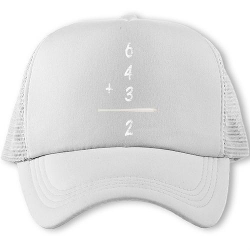 Baseball Math 6 4 3 2 Double Play Cute Softball Game Premium Tri-Blend Trucker Cap - Sportilla