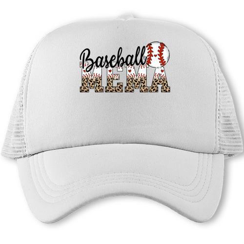 Baseball Mema Women BallPark Mema Baseball Mom Mother's Day Trucker Cap - Sportilla