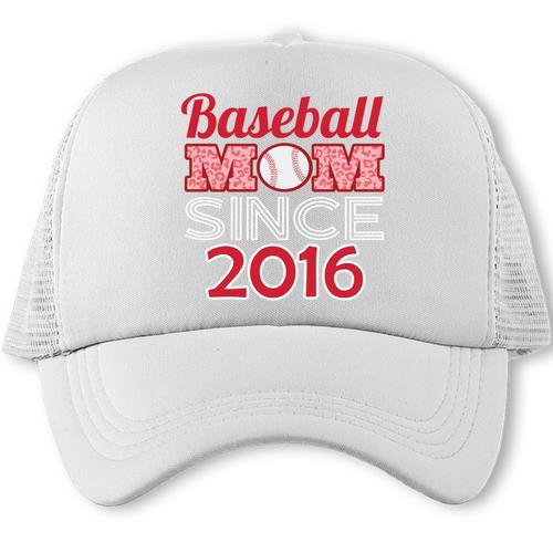 Baseball Mom Since 2016 Trucker Cap - Sportilla