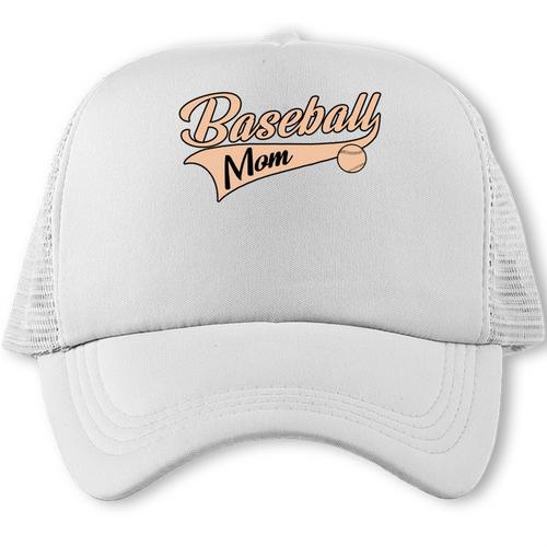 Baseball Mom Best Mama Cute Throwback Classic Trucker Cap - Sportilla