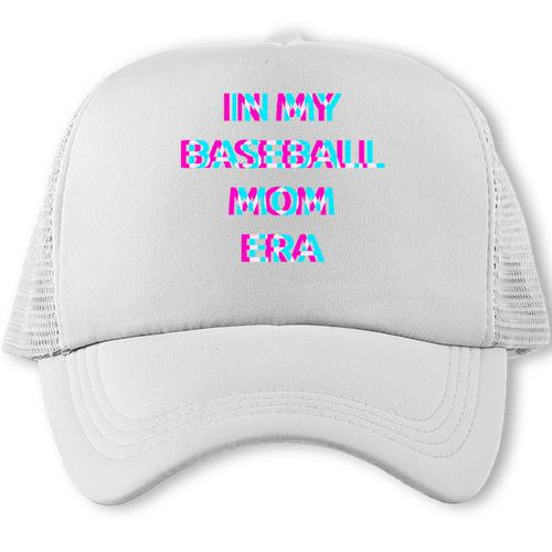 In My Baseball Mom Era 80s Retro Style Trucker Cap - Sportilla