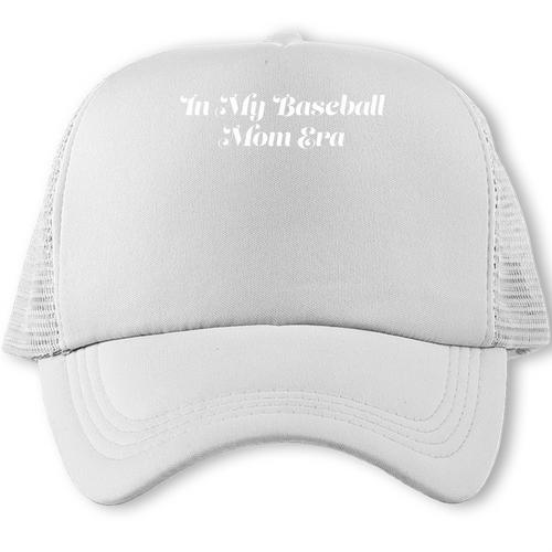 In My Baseball Mom Era Cute Sports Trucker Cap - Sportilla