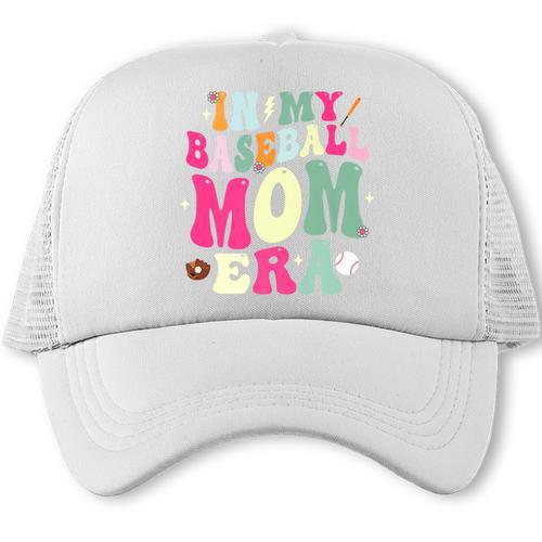 In My Baseball Mom Era Baseball Mama Premium Trucker Cap - Sportilla