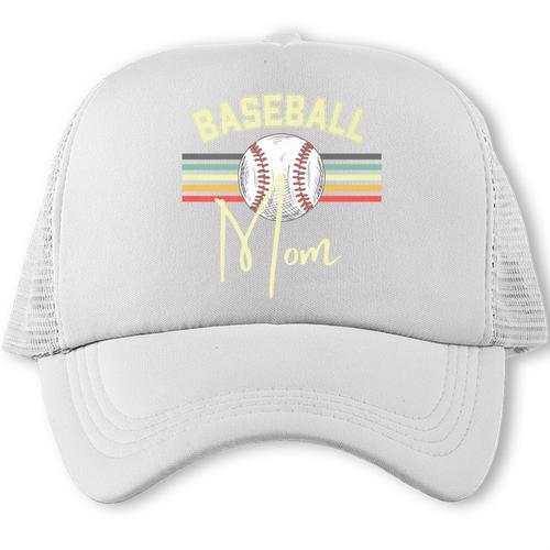 BASEBALL MOM Fun RETRO LOOK Premium Trucker Cap - Sportilla