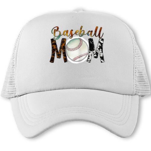 Baseball Mom Mama Mother Trucker Cap - Sportilla