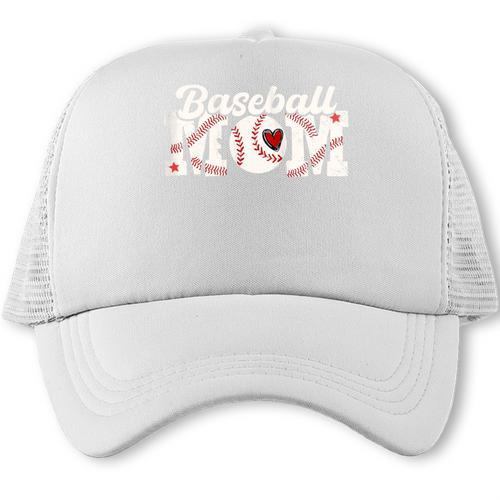 Baseball Mom Mama Mother's Day Player Trucker Cap - Sportilla
