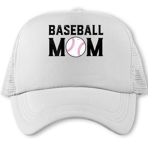 Baseball Mom Mommy Mama Mother's Day Women Retro Ball Sports Trucker Cap - Sportilla