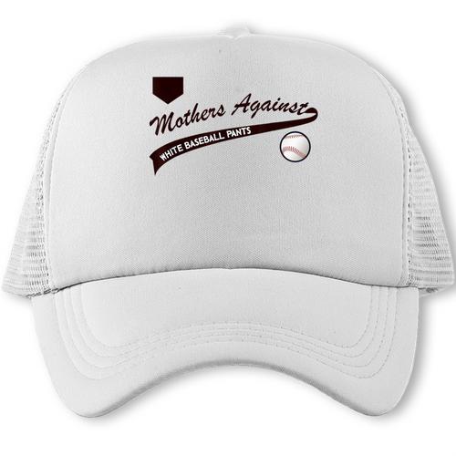 Baseball Mom Mothers Against Baseball Pants Trucker Cap - Sportilla