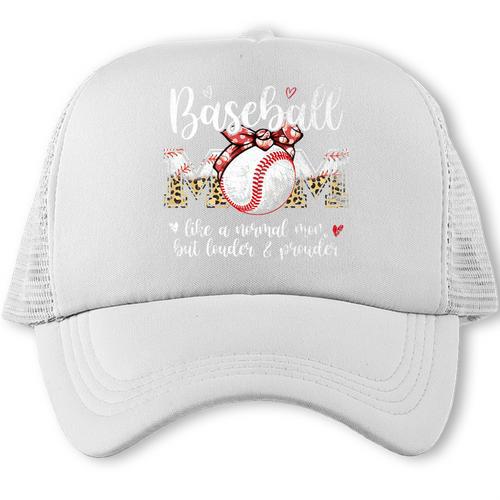 Baseball Mom Like A Normal Mom But Louder & Prouder Women Premium Trucker Cap - Sportilla