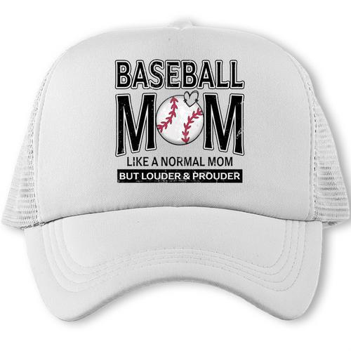 Baseball Mom Not Like a Normal Mom Baseball Mama Trucker Cap - Sportilla