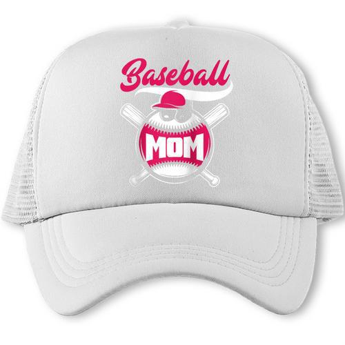 Baseball Mom Raglan Baseball Tee Trucker Cap - Sportilla