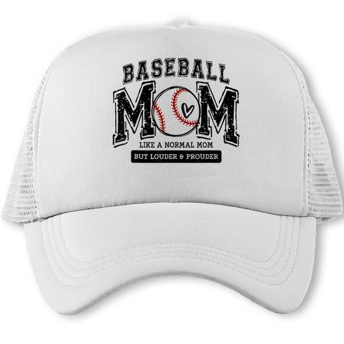 Baseball Mom Shirt Baseball Mama Loud And Proud Trucker Cap - Sportilla
