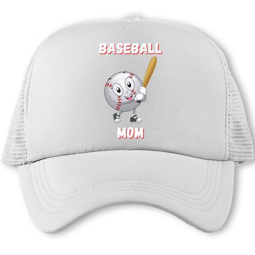 Baseball Mom Sports Quote Trucker Cap - Sportilla