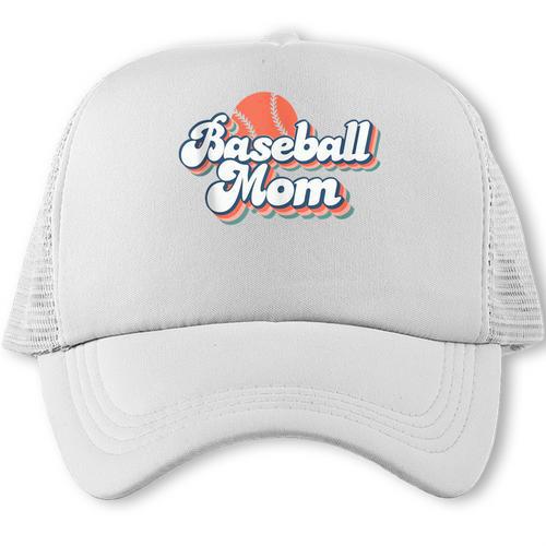 Baseball Mom And Sweet For Moms Vintage Font Trucker Cap - Sportilla