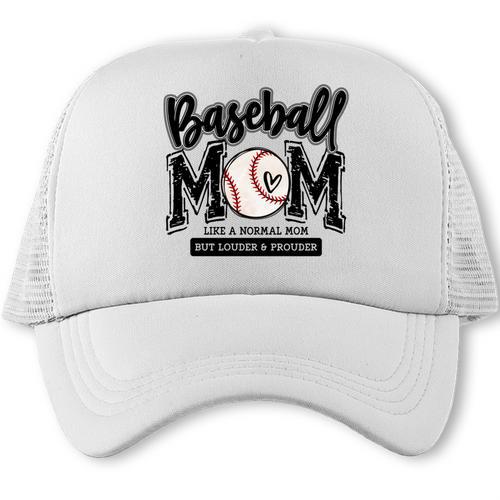Baseball Mom Varsity Baseball Mama Cute Mother's Day Trucker Cap - Sportilla