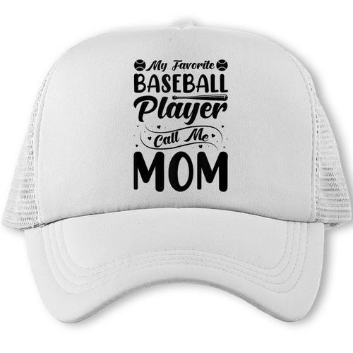 Baseball Mom Women Girls Daughter Mother Baseball Player Trucker Cap - Sportilla